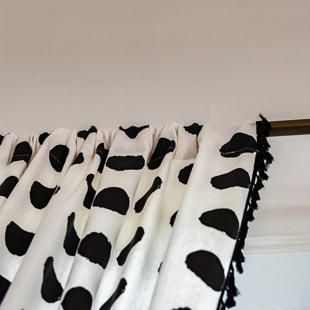 Norvo | Chic Prikkete Franje Vindusgardin