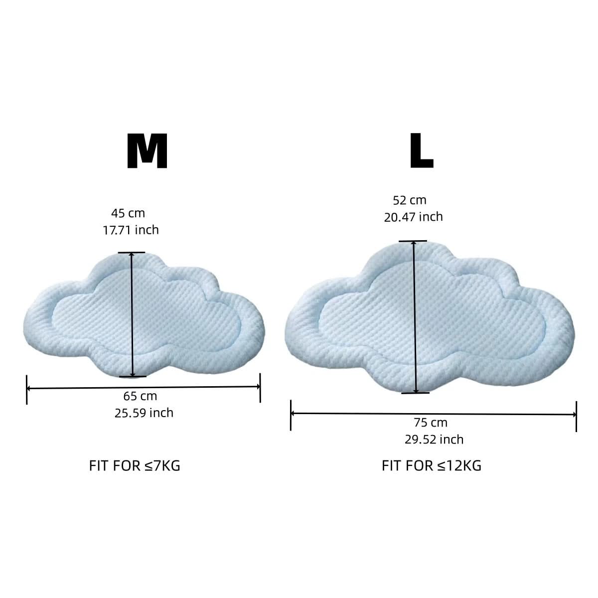 Norvo | Kjølende kjæledyrmatte i skyform for sommerkomfort