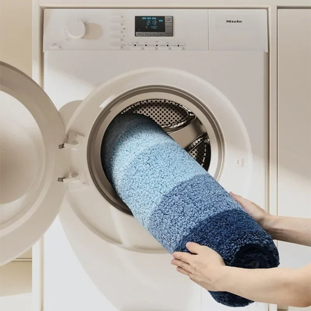 Norvo | Coastal Wave Pattern Non-Slip Bath Mat