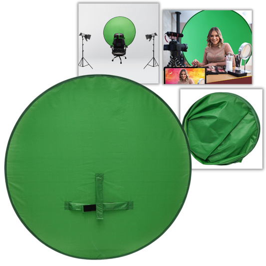Sammenleggbar green-screen for stol
