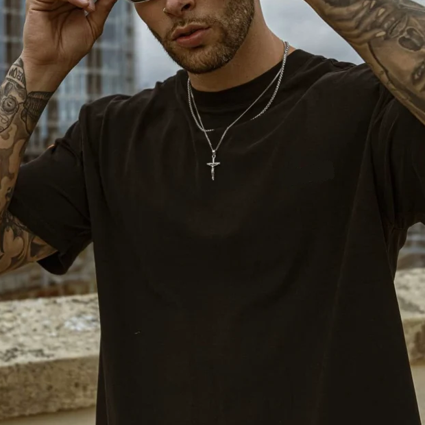 Norvo | Menns Halskjede Med Kors - Salvator