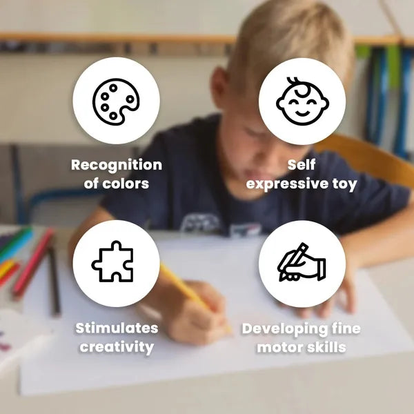 Norvo | DeliColor | Fargerik kreativ - Mini fargeblyantsett for skole og kunst