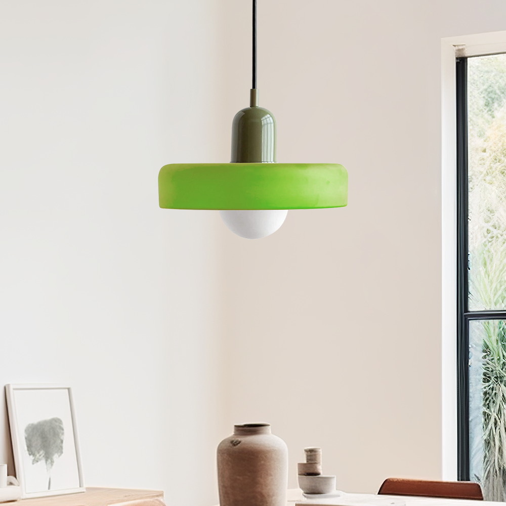 Norvo | Bauhaus Inspirert Fargerik Glass Pendellampe