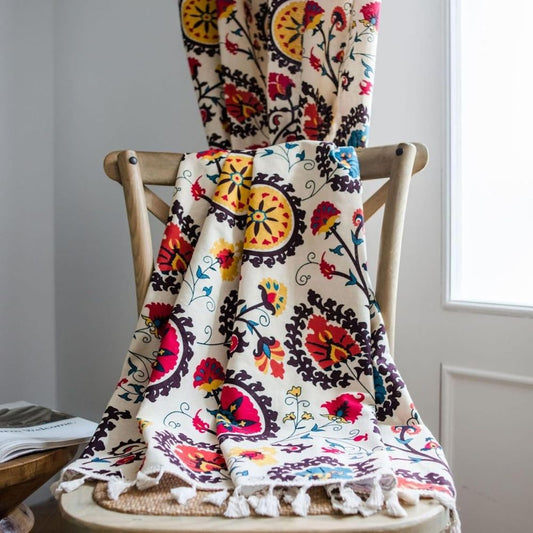 Norvo | Boho Fargehjul Bloom Kuleramme Gardin