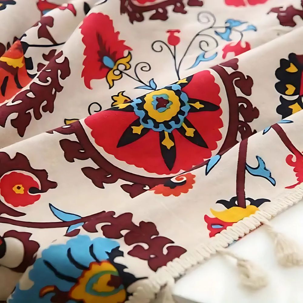 Norvo | Boho Fargehjul Bloom Kuleramme Gardin