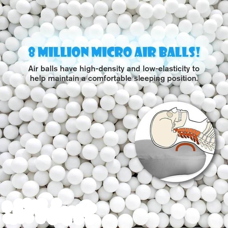 Norvo | Slim Sleep Pillow – Ergonomisk Mikroperlepute for Side- og Ryggsovende