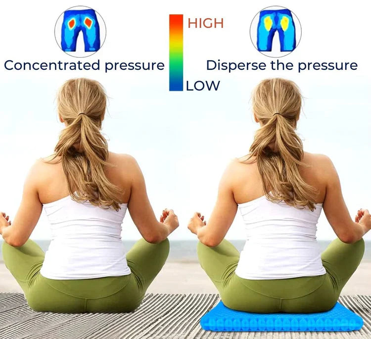 Norvo | Kjølende Gel Setepute | Pustende, Fleksibel & Smertelindring for Kontorstoler, Biler og Hjemmebruk