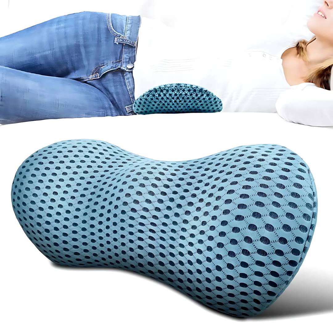 Norvo | BackComfort Lumbalpute – Ergonomisk Støttepute for Rygg og Hvirvler