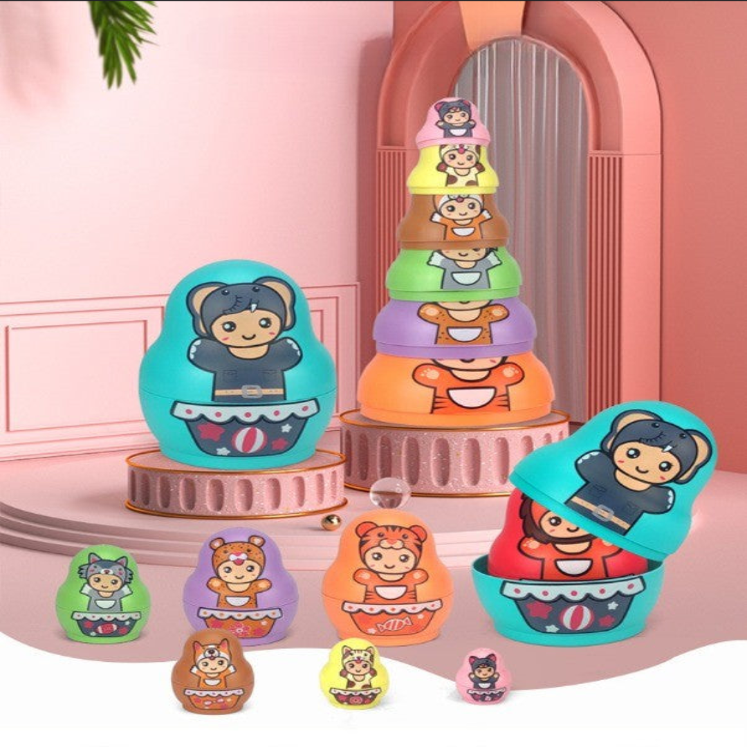 Norvo | Utdannende Fargerike Barn Matryoshka Dukker