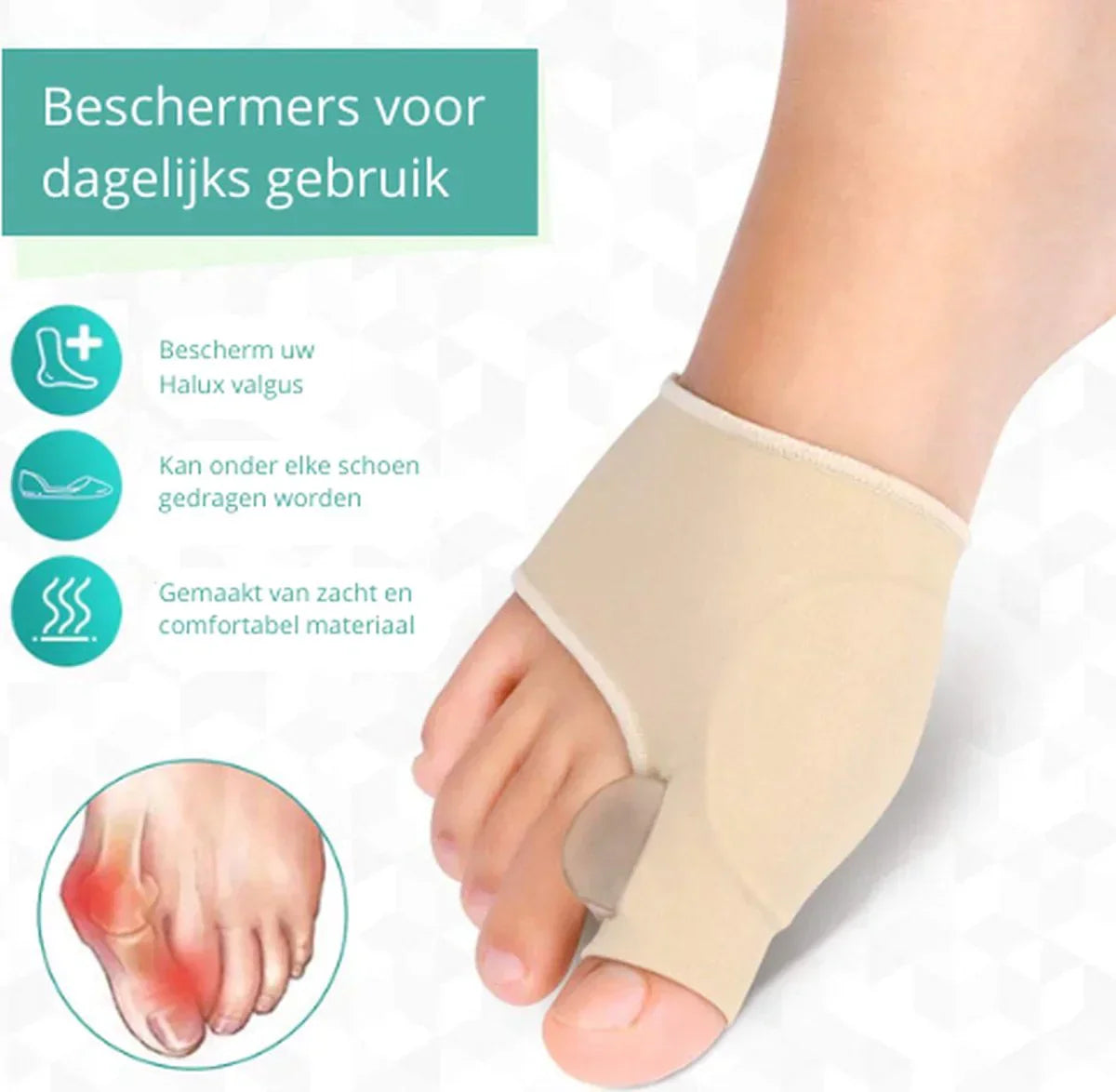 Norvo | CompressCare Tåkorrektor for Hallux Valgus – Komfort for Dine Føtter