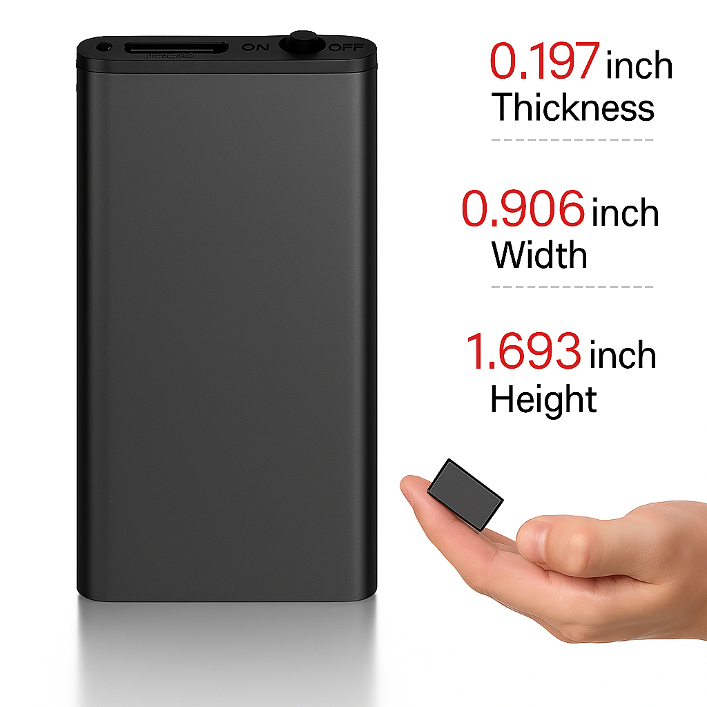 Norvo | Kompakt HD Taleopptaker & MP3 Spiller