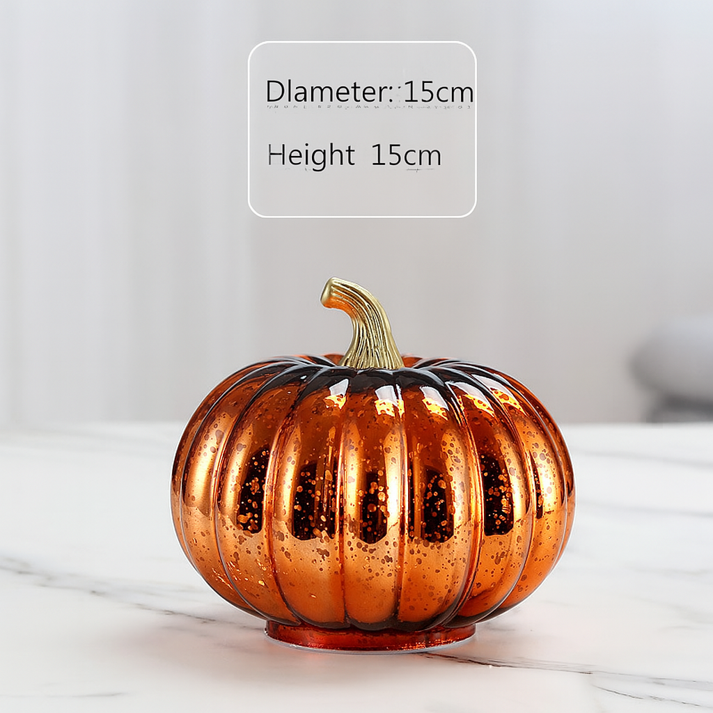 Norvo | Halloween Dekorasjoner Glass Gresskar LED Lys Sett
