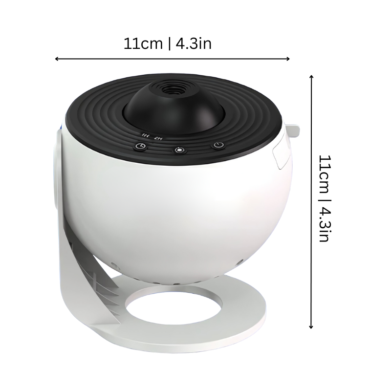 Norvo | CosmoView 4K Galaxy Prosjektor – Roterende Stjerne Himmel Prosjektor med 12 Kosmiske Scener