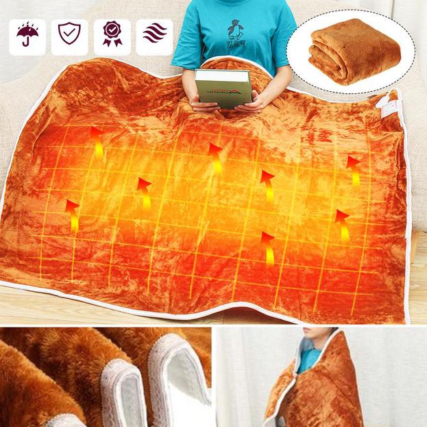Norvo | WinterWarm Elektrisk Oppvarmet Blanket – Justerbar Temperatur & Overopphetingsbeskyttelse