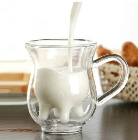 Norvo | Cow Dobbel Lag Glass Krus