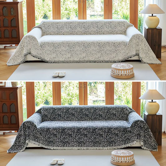 Norvo | Reversibel Mikrofiber Sofa Deksel, Ruggfri og Lett å Ta Vare På
