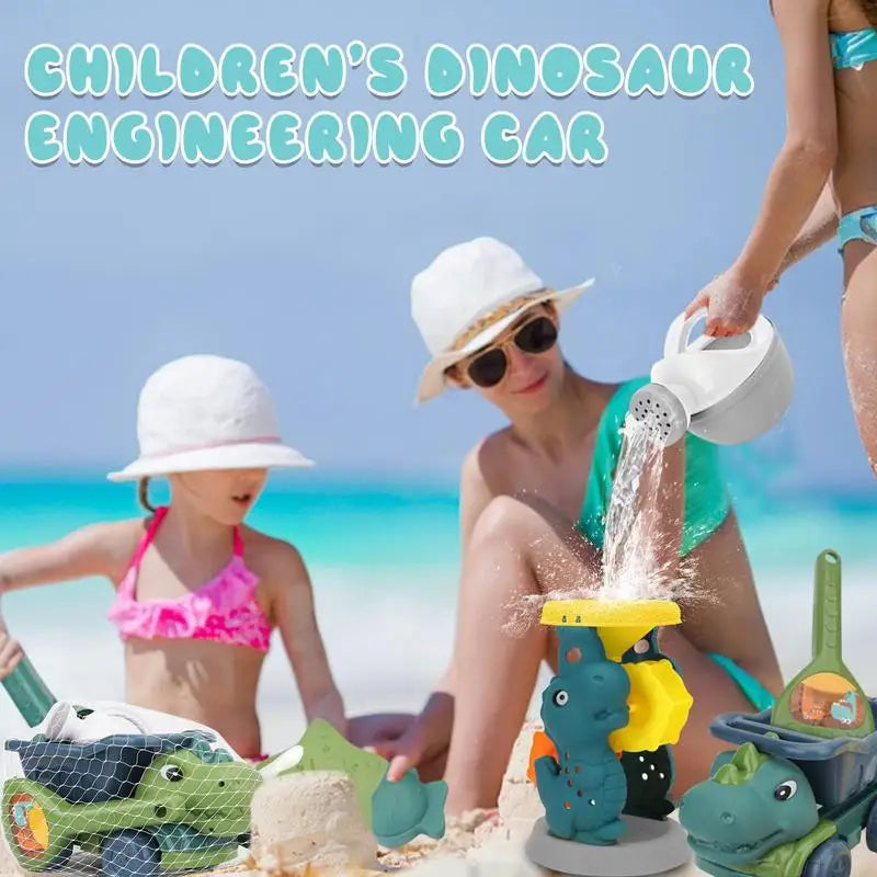 Norvo | Sandasaurus | Dino Strand Lekesett for Sand Moro - Kreativt Strand Dino Sett for Barn