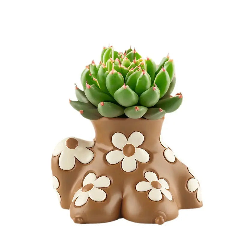 Norvo Harpikskropp Kunst Blomsterpotte Hjem Hjem Deko