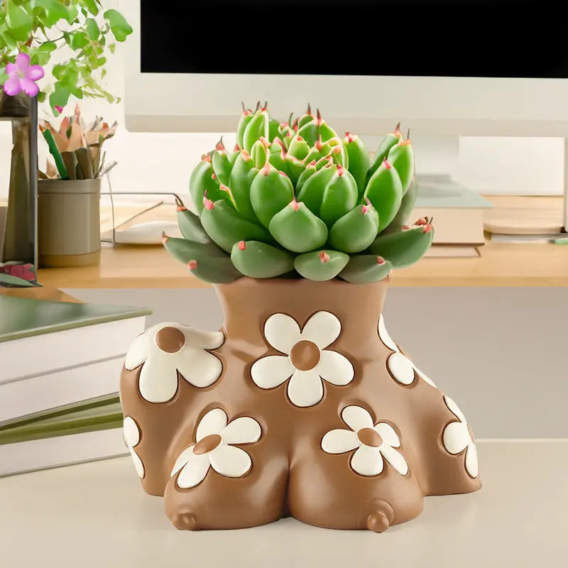 Norvo Harpikskropp Kunst Blomsterpotte Hjem Hjem Deko