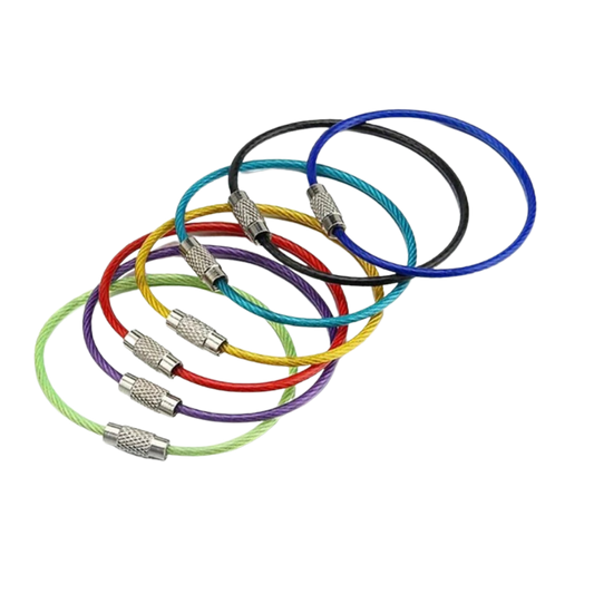 Pakke med fleksible nøkkelringer