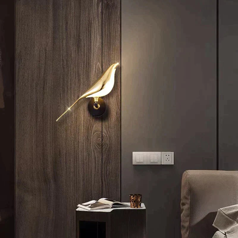 Norvo | Vegglykt Moderne LED Fugl Dekorativ Lampe