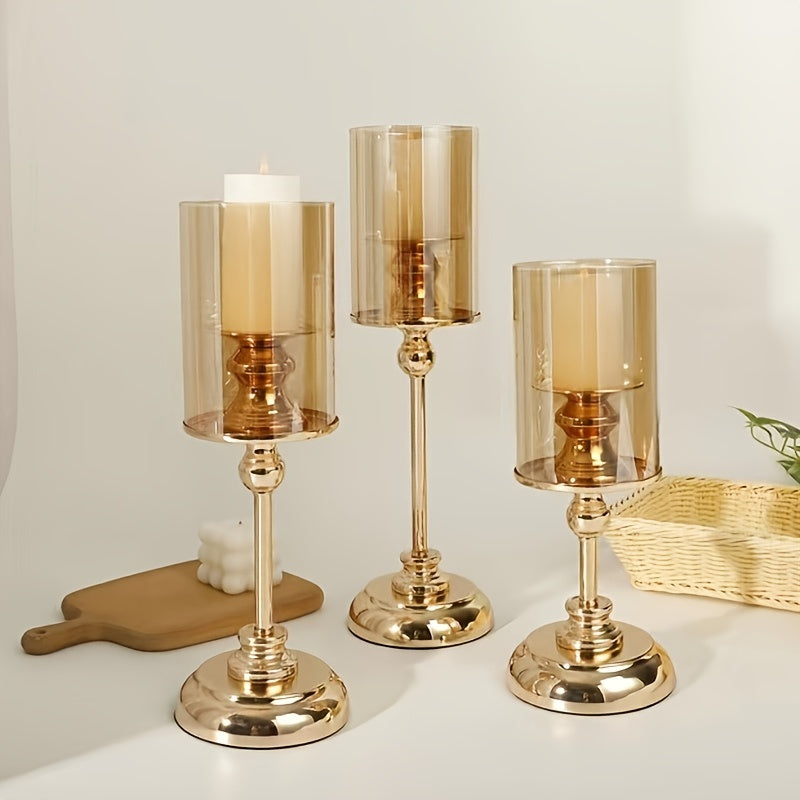 Norvo | NuptialGlow - Retro Luxe Lysestake Sett for Bryllup