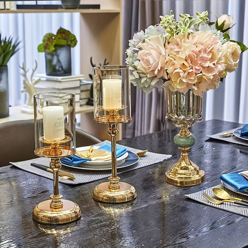 Norvo | NuptialGlow - Retro Luxe Lysestake Sett for Bryllup