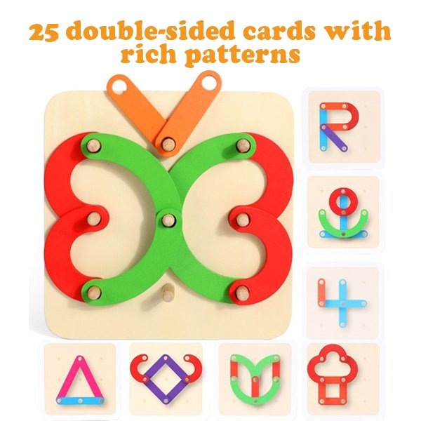 Norvo | Multifunksjonelle Montessori Søyler Collage Leketøy