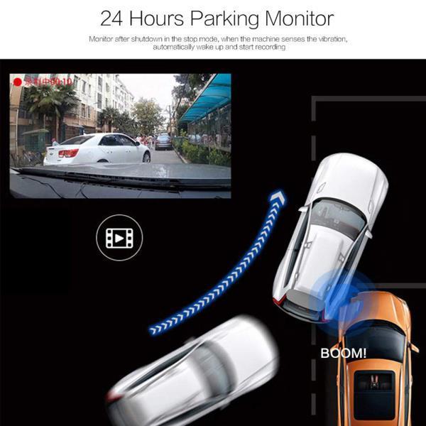 Norvo | Bilkamera Front/Rear Dual Bil Dash Cam Overvåkning