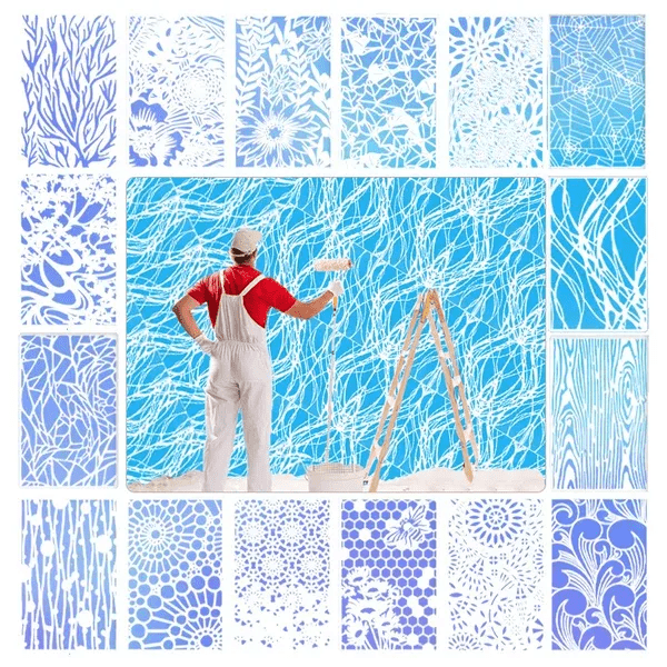 Norvo | DIY Dekorasjon - Hagegjerde Store Blomster Tegningsmaler