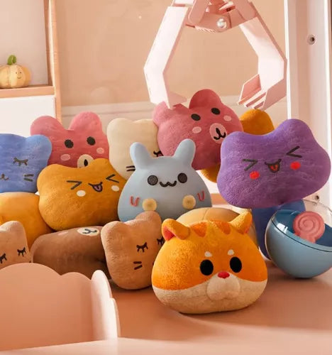 Doll Claw Machine med lys og musikk - Moro leketøy for fester, dobbel strømmodus, skuffedesign