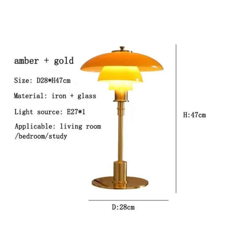 Norvo | LED-bordlampe i glass for lesing