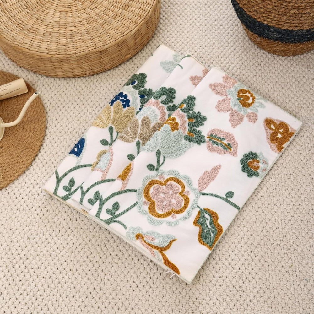 Norvo | Denza Landlig Blomster Plysj Putetrekk