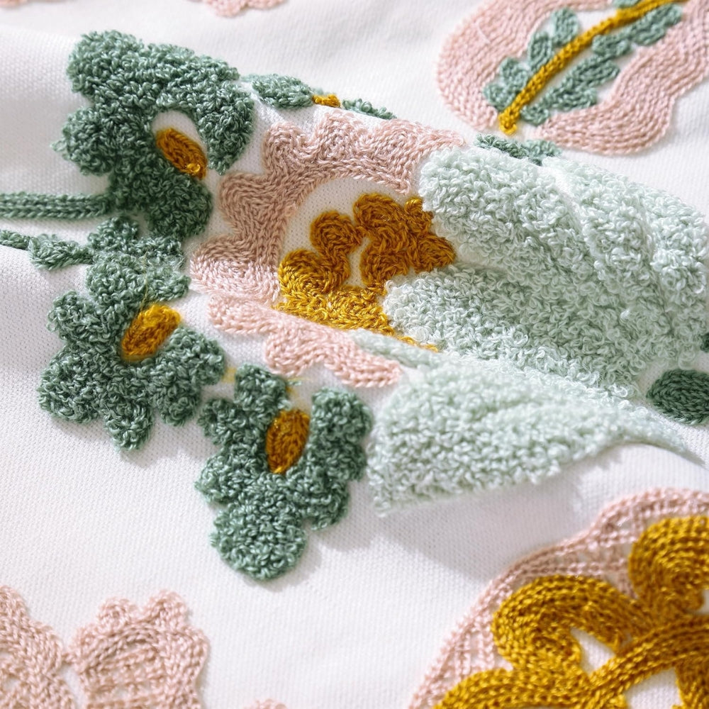 Norvo | Denza Landlig Blomster Plysj Putetrekk