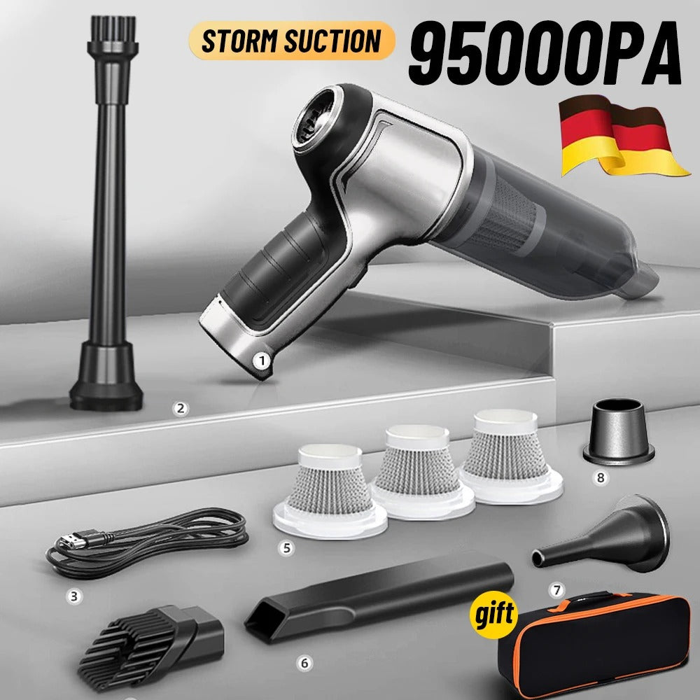 Norvo | Kraftig trådløs mini støvsuger – Lett for bil og hjem