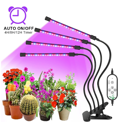 Norvo | USB LED Vekstlys Full Spectrum Fitolampe med Kontroll for Planter Frøplanter