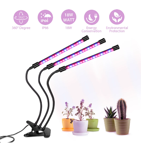 Norvo | USB LED Vekstlys Full Spectrum Fitolampe med Kontroll for Planter Frøplanter