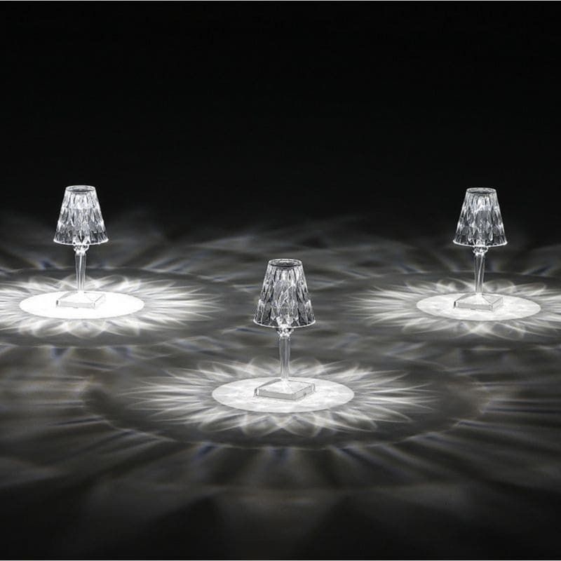 Elegant Krystall Bordlampe for Stue Norvo