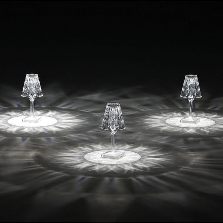 Elegant Krystall Bordlampe for Stue Norvo