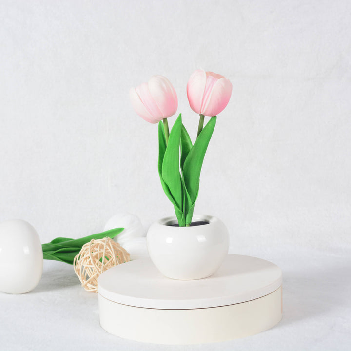 Norvo | Moderne Kreativ Simulering Tulipan Peony LED Nattlys Bordlampe