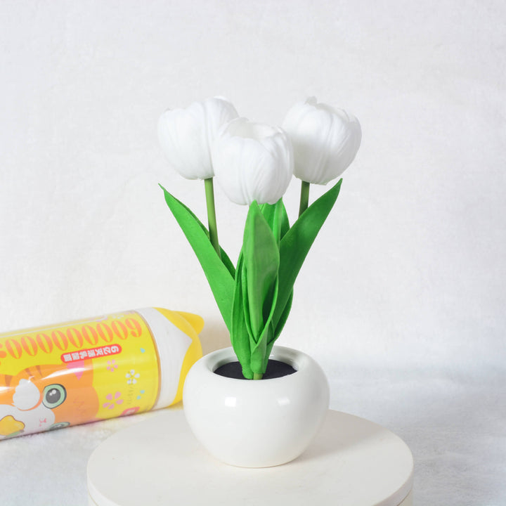 Norvo | Moderne Kreativ Simulering Tulipan Peony LED Nattlys Bordlampe