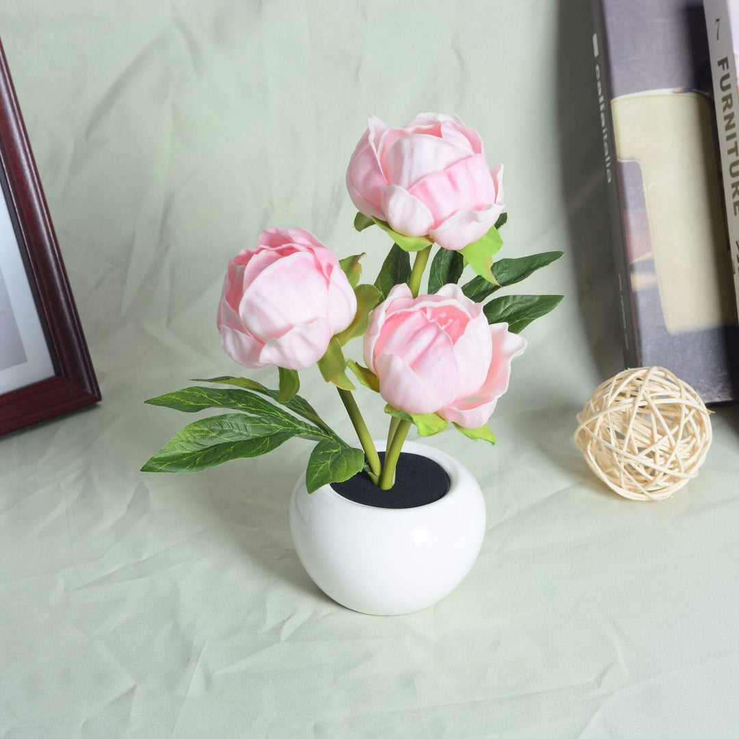 Norvo | Moderne Kreativ Simulering Tulipan Peony LED Nattlys Bordlampe