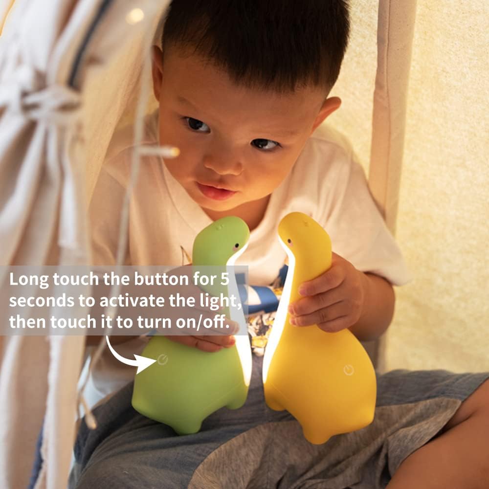 Norvo | DinoSnug – Myk Glød Dinosaur Nattlys for Barn