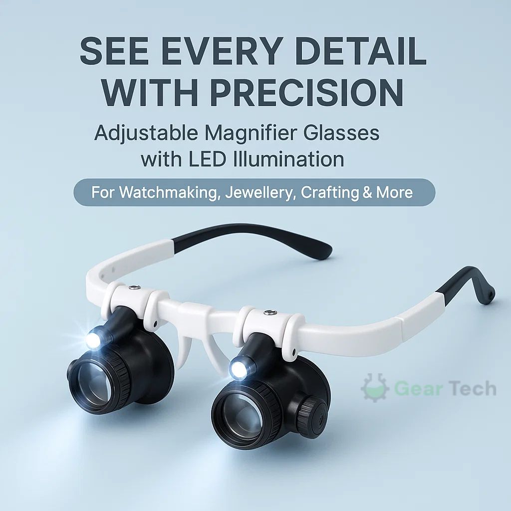 Norvo | Celestara™ | LED-belyst presisjonsforstørrer med justerbar lysstyrke | Ideell for lesing, hobbyer og detaljert arbeid