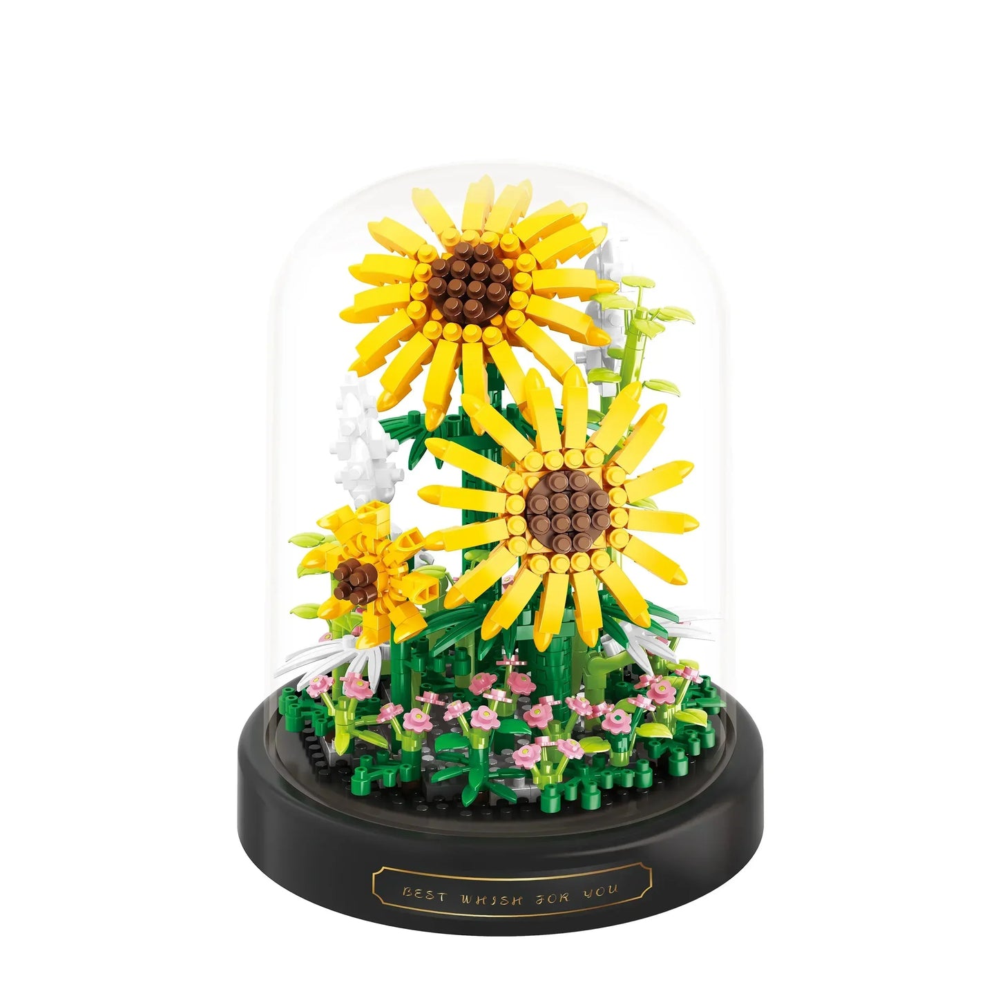 Norvo | BloomBrick DIY Mikro Blomst Byggeklosser | Mini Klosse Puslespill | Hjem Deko & Gaveidé for Barn