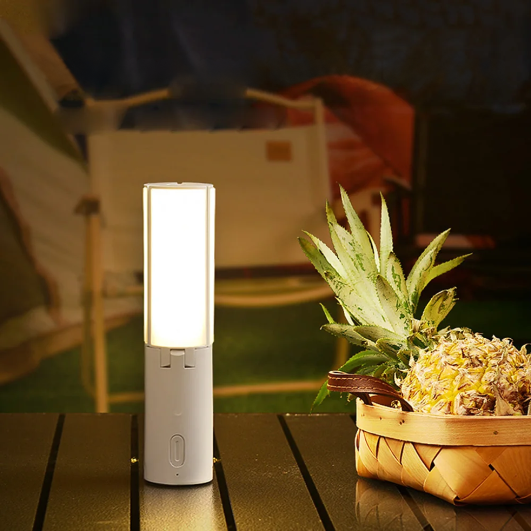 Norvo | All-in-One Campinglampe | Oppladbart Utendørslys med Justerbar Lysstyrke og Lang Batterilevetid