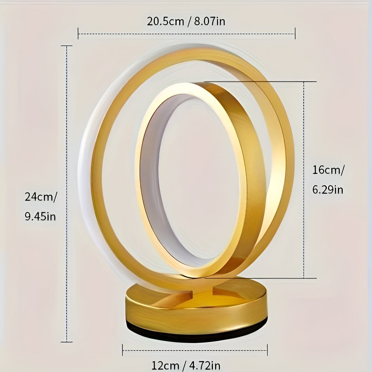 Norvo | Moderne Dimmbar Bordlampe - Stilig Metall Design med USB