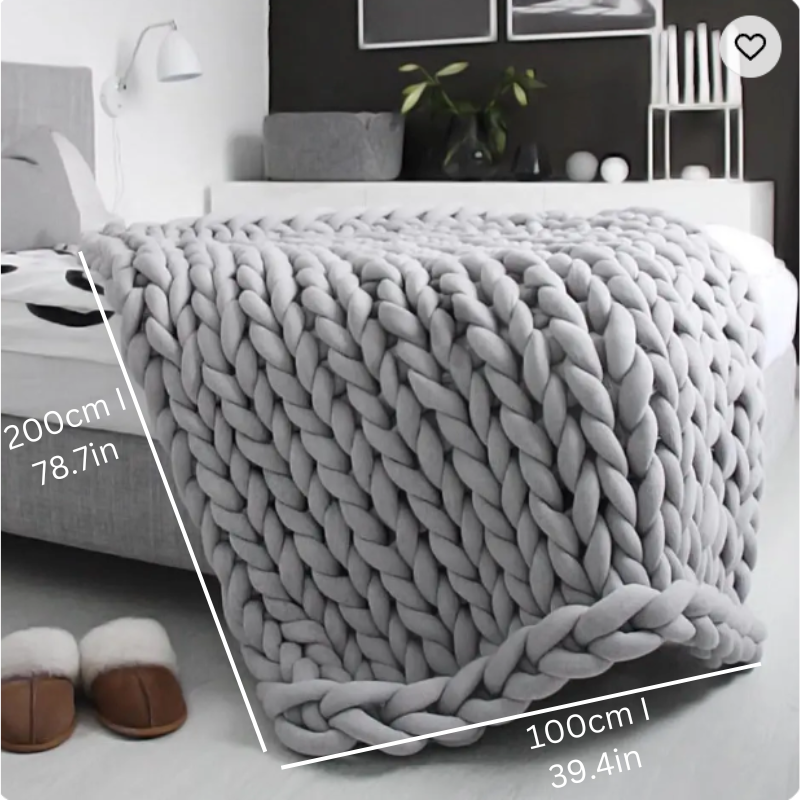 Norvo | Dreamblanket Søvnteppe – Vattert Økologisk K cotton teppe for Avslapning og Stressreduksjon
