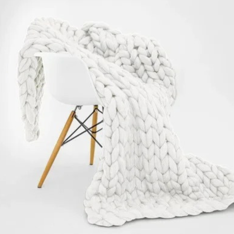 Norvo | Dreamblanket Søvnteppe – Vattert Økologisk K cotton teppe for Avslapning og Stressreduksjon