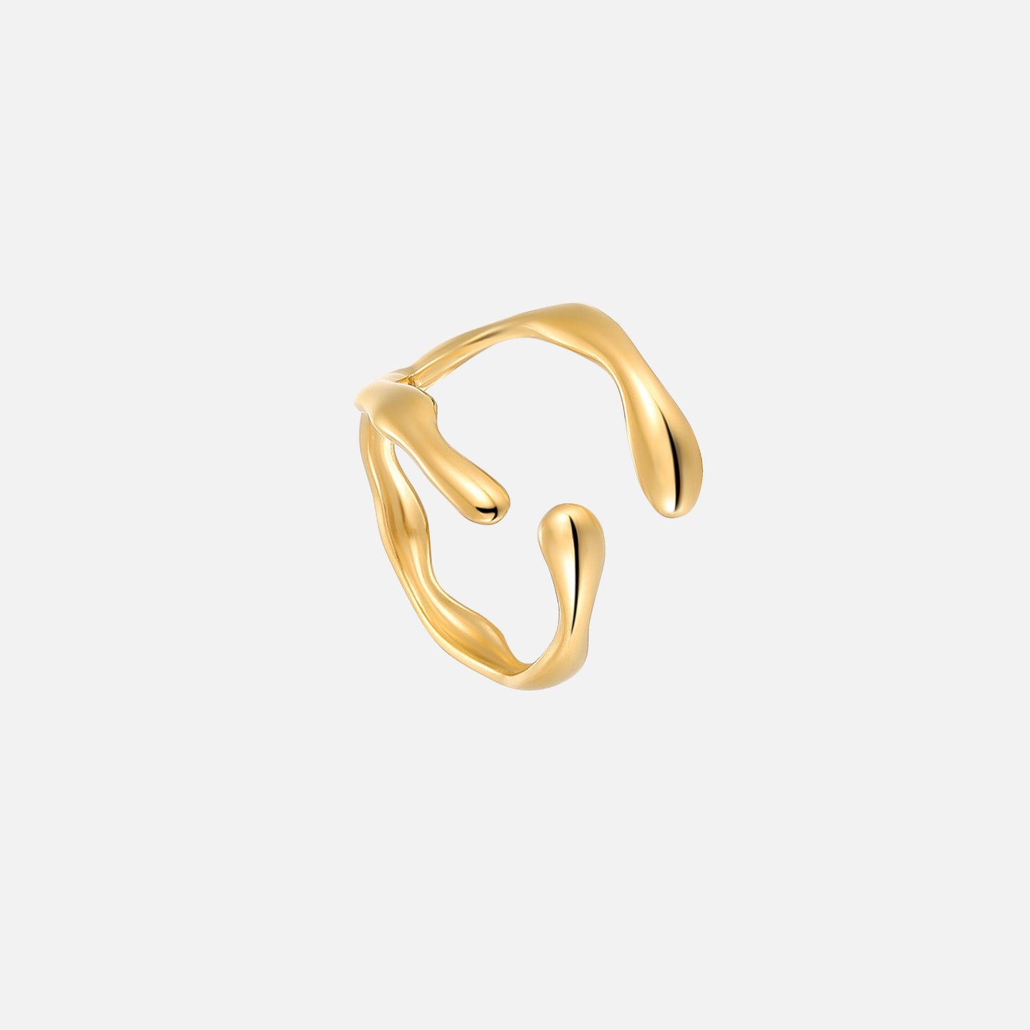 Norvo | Åpen Ring med Organisk Design – Moderne & Elegant